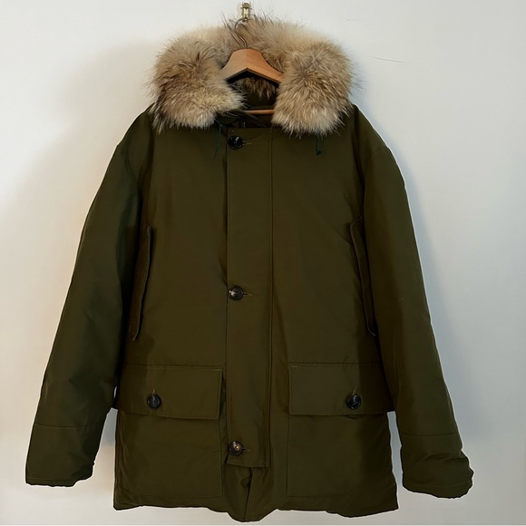 Eddie Bauer Polar Parka / Goose Down / Coyote trim - Picture 2 of 8